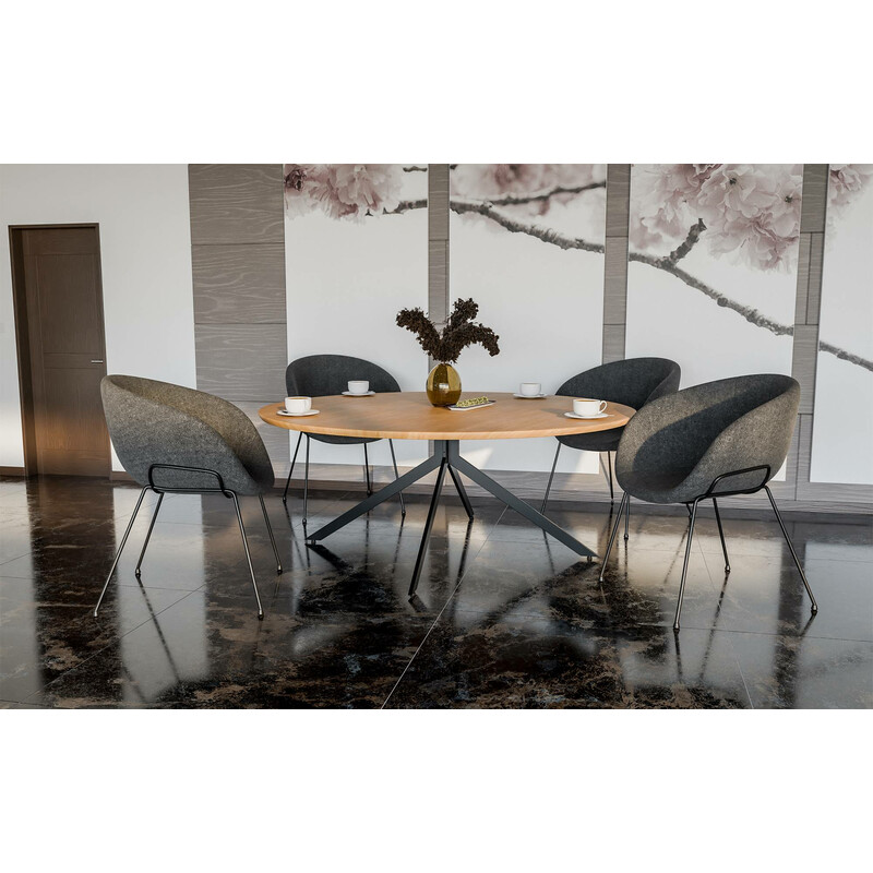 Industrielle Ladera-bordben i sort stål til DIY-projekter 100 kg