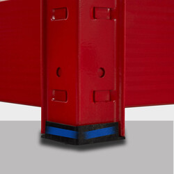 Robust metalhylde 2,4 ton kapacitet med justerbare hylder 180 cm høj