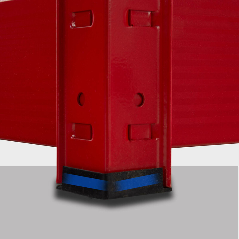 Robust metalhylde 2,4 ton kapacitet med justerbare hylder 180 cm høj