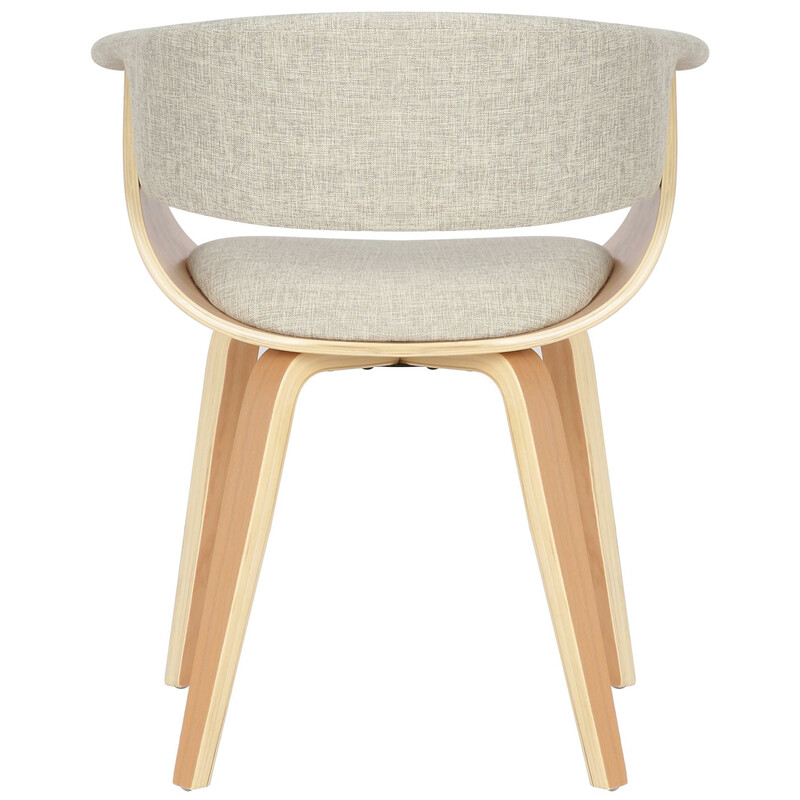 2-stols sæt Bruce spisebordstole med træramme armlæn og stof