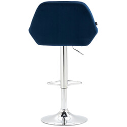 2‑stykke sæt Braga barstol med fløjlsbetræk justerbar højde 360 graders drejning