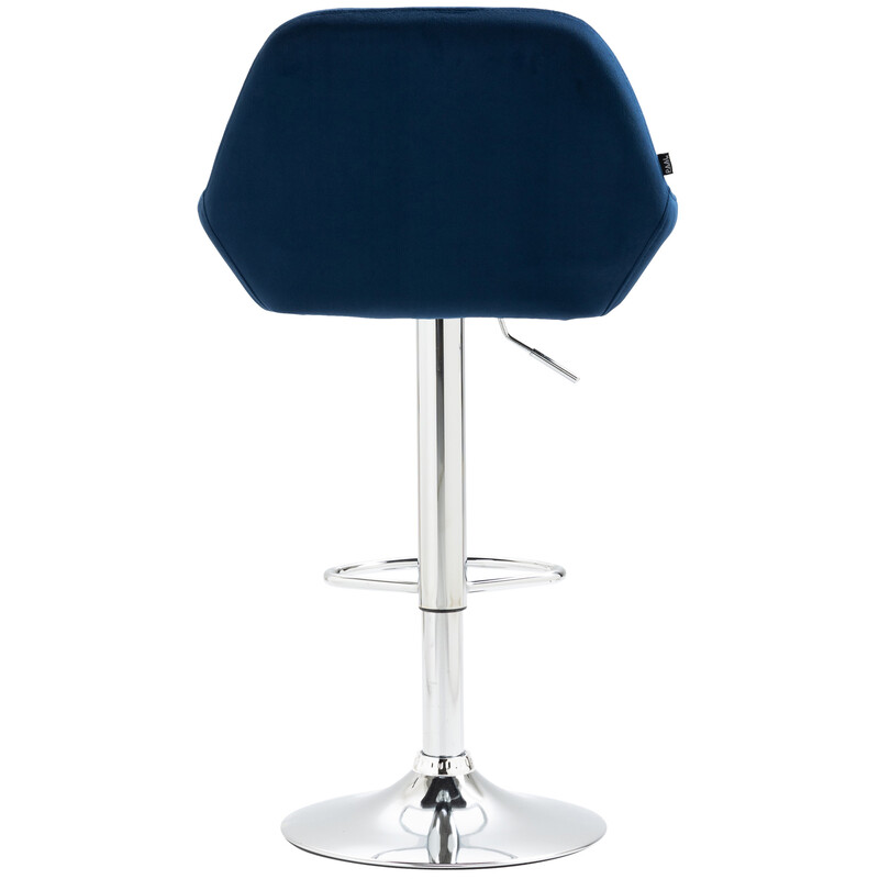 2‑stykke sæt Braga barstol med fløjlsbetræk justerbar højde 360 graders drejning