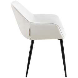 2 stk sort metalramme spisestol med polstret sæde og gulvbeskyttere