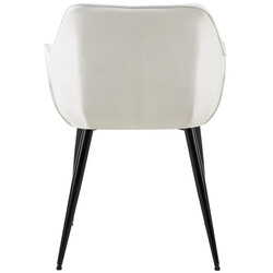 2 stk sort metalramme spisestol med polstret sæde og gulvbeskyttere