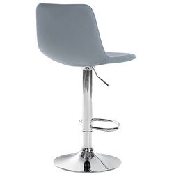 Divo moderne justerbare barstole i kunstlæder med metalramme 2‑stk sæt