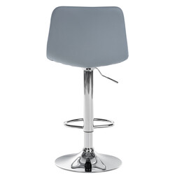 Divo moderne justerbare barstole i kunstlæder med metalramme 2‑stk sæt