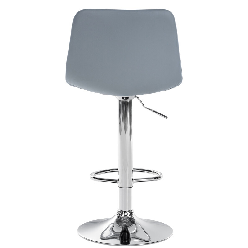 Divo moderne justerbare barstole i kunstlæder med metalramme 2‑stk sæt