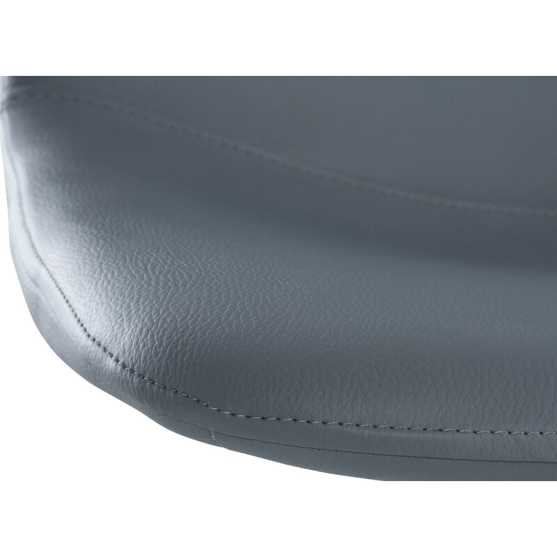 Divo moderne justerbare barstole i kunstlæder med metalramme 2‑stk sæt