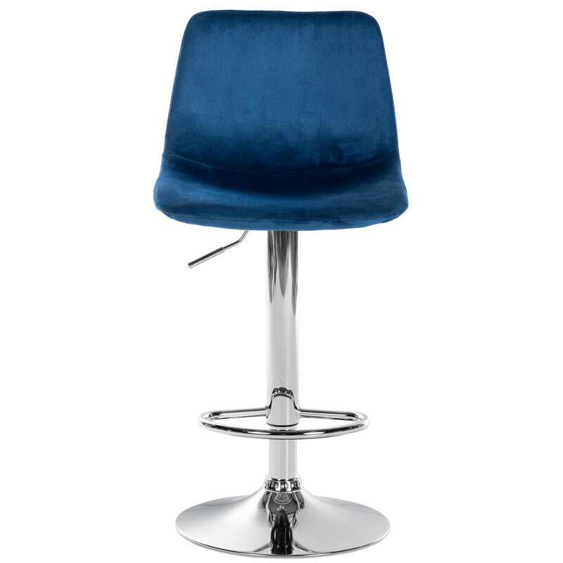 Divo barstol fløjl justerbar højde 2 stk