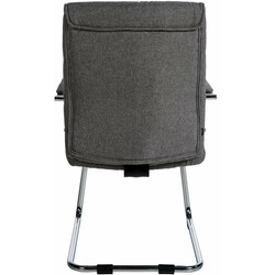 Sievert besøgsstol sæt 2 stk polstret stof metalramme