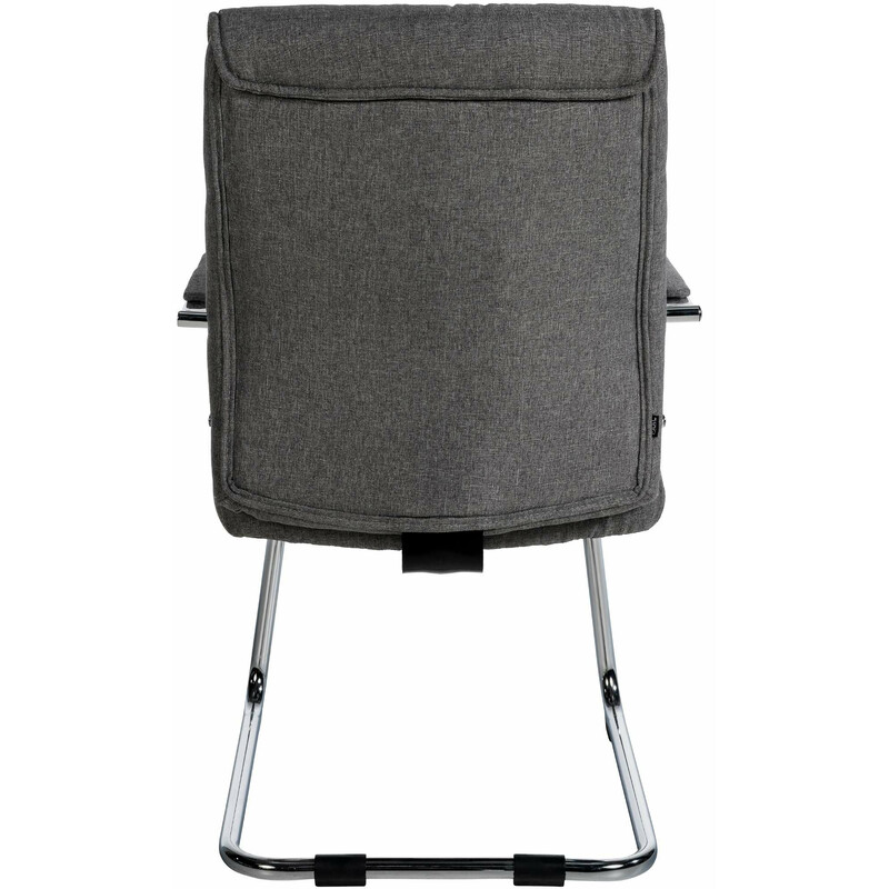 Sievert besøgsstol sæt 2 stk polstret stof metalramme