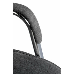 Sievert besøgsstol sæt 2 stk polstret stof metalramme