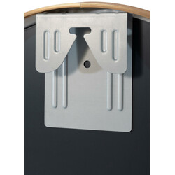 Rundt væg spejl med tynd ramme fire størrelser