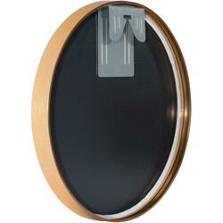 Rundt væg spejl med tynd ramme fire størrelser