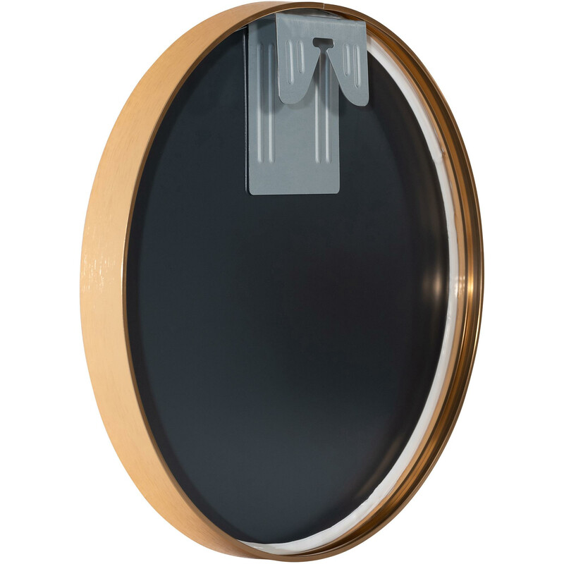 Rundt væg spejl med tynd ramme fire størrelser