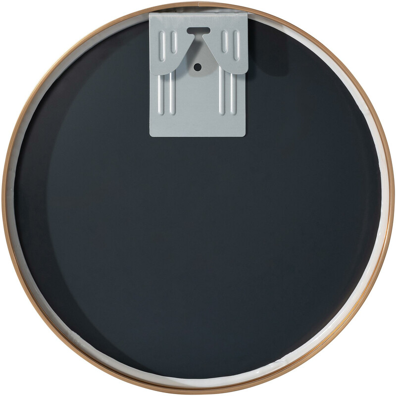 Rundt væg spejl med tynd ramme fire størrelser