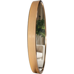 Rundt væg spejl med tynd ramme fire størrelser