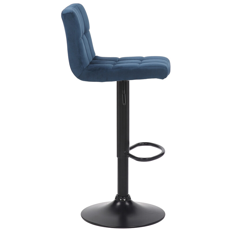 Feni moderne fløjls barstole sæt 4 stk justerbar højde