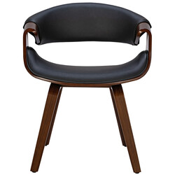 Elegant sæt med to spisestole med armstøtter og træramme