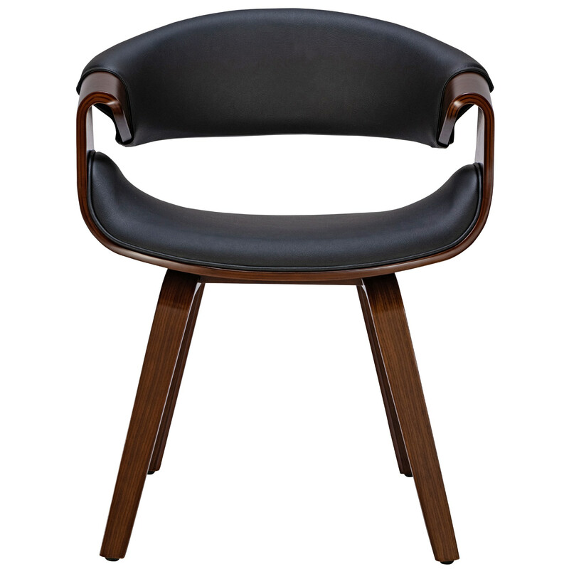 Elegant sæt med to spisestole med armstøtter og træramme