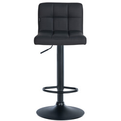 4 stk justerbare moderne barstole i Feni kunstlæder med metalben