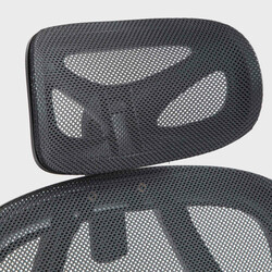 Ergonomisk kontorstol med justerbart ryglæn og nakkestøtte