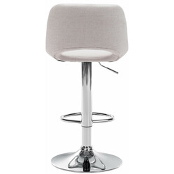 Camden justerbar drejelig barstol med stofbetræk metalramme højdejusterbar