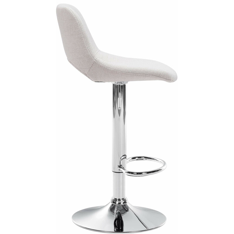 Camden justerbar drejelig barstol med stofbetræk metalramme højdejusterbar