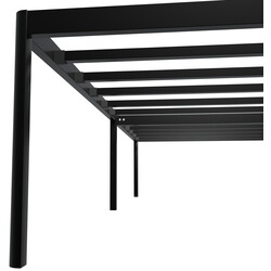 Hamlin metallseng med stålramme opbevaring gulvbeskyttere og moderne stil