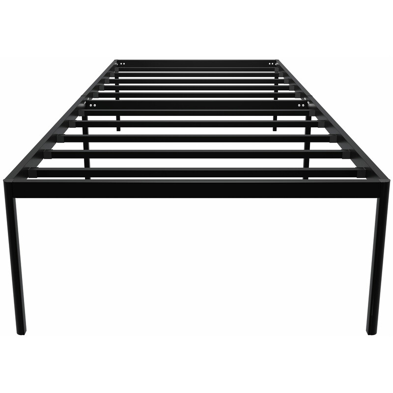 Hamlin metallseng med stålramme opbevaring gulvbeskyttere og moderne stil