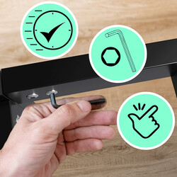 Hamlin metallseng med stålramme opbevaring gulvbeskyttere og moderne stil