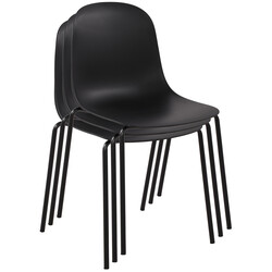 Alsidig sammenklappelig stol til indendørs og udendørs brug med stålramme