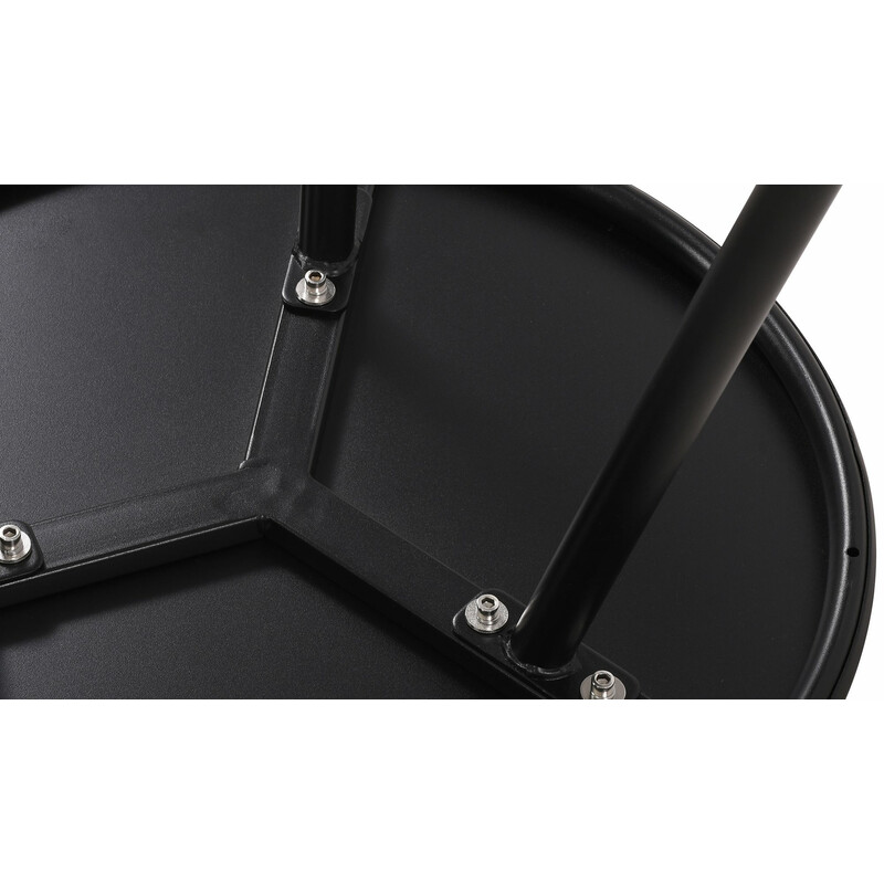 Vejrbestandigt udendørs sofabord 50 cm diameter rustfri ben genbrugspolypropylen