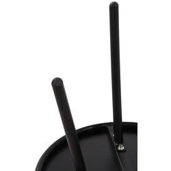 Vejrbestandigt udendørs sofabord 50 cm diameter rustfri ben genbrugspolypropylen