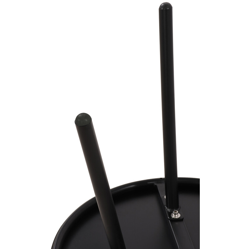 Vejrbestandigt udendørs sofabord 50 cm diameter rustfri ben genbrugspolypropylen