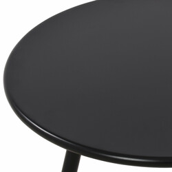 Vejrbestandigt udendørs sofabord 60 cm diameter rustfri metalben