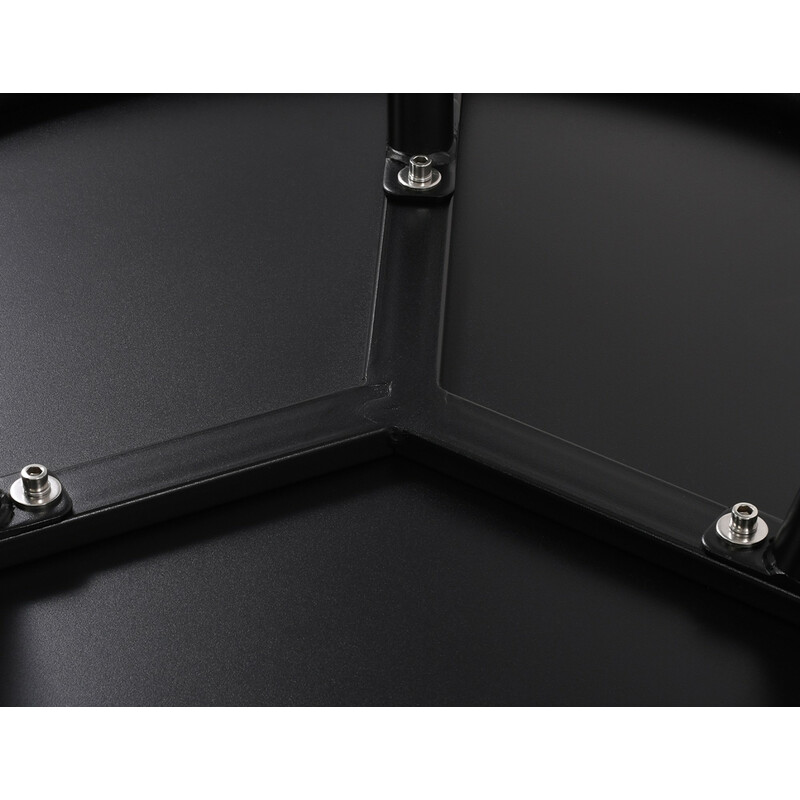 Vejrbestandigt udendørs sofabord 60 cm diameter rustfri metalben