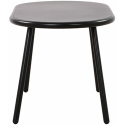 Alsidig oval udendørs sofabord i genanvendt plast med UV‑beskyttelse