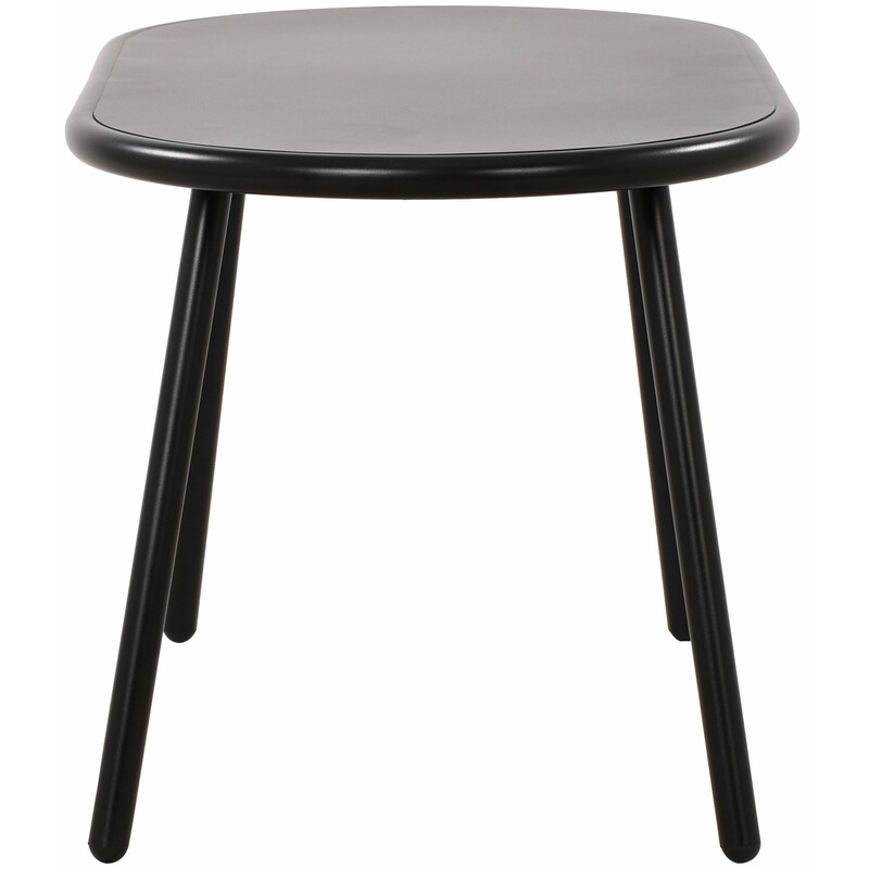 Alsidig oval udendørs sofabord i genanvendt plast med UV‑beskyttelse