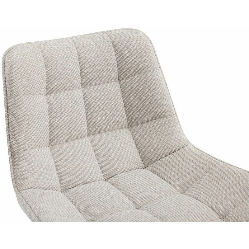 Dartford barstol med polstret sæde og ryglæn mat sort metalramme