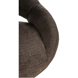 2 stykker Milet bartstole i stof justerbar højde 360° drejning