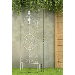 Antikke tinbelagte jernklatre gitter til haven 2 stk 122 cm