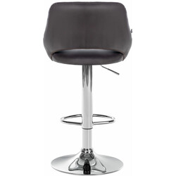 2 justerbare Milet barstole i kunstlæder med 360° drejning metalramme