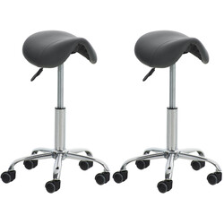 To justerbare sadelstole til professionelt brug i læge og klinik