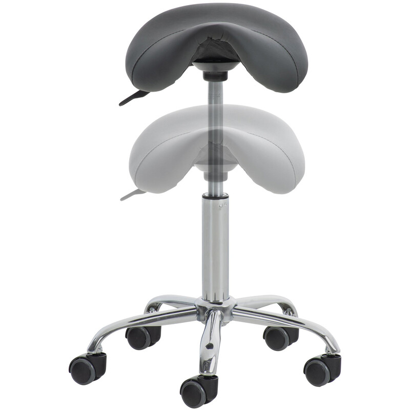 To justerbare sadelstole til professionelt brug i læge og klinik
