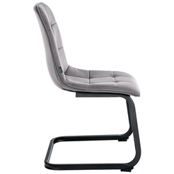 Vermont hældende fløjlsbelagt spisestuestol sæt 2 stk