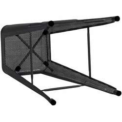 Fletcher barstol 4 stk. perforeret metalramme stabelbar industrielt design 120 kg