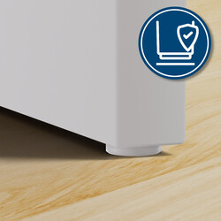 Moderne makeupbord med spejl 16 LED-lys USB-porte og glasplade