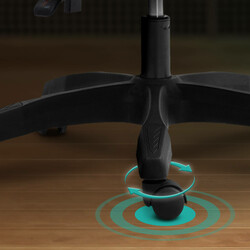 Ergonomisk blød kontorstol med justerbart ryglæn lændestøtte og armlæn