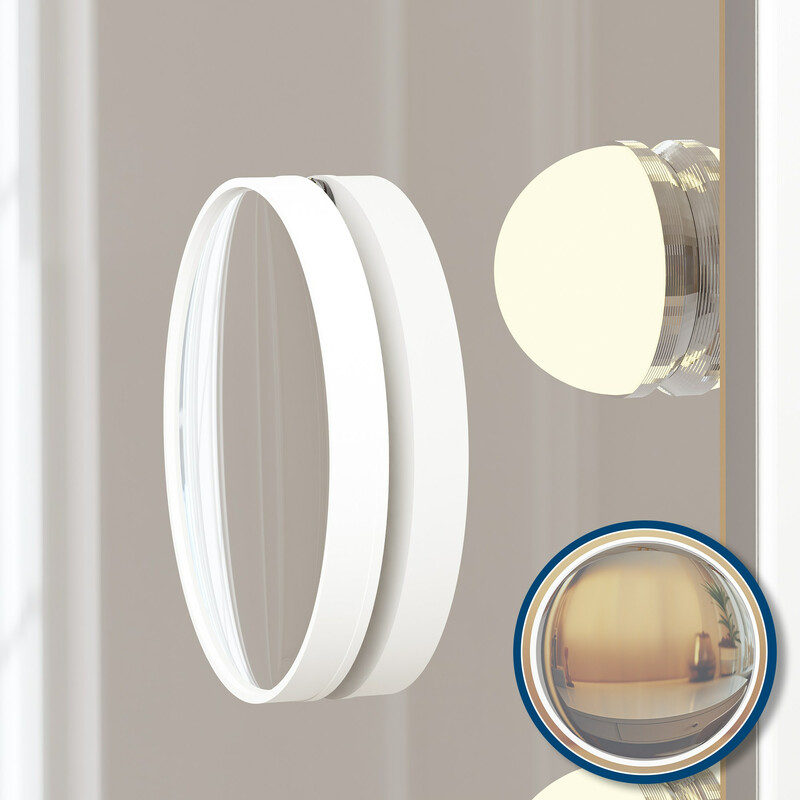 Smart LED makeup-spejl med 10x forstørrelse USB-ladning og dæmpbart lys til badeværelset